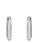 Orecchini circolari Argento rodiato