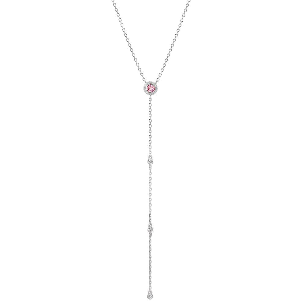 Collana Argento Zirconia rodiato 40-45 cm