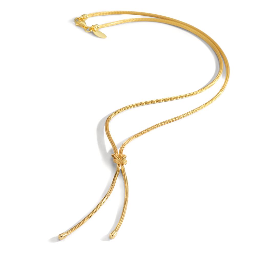 Collana Argento giallo dorato Nodo 50 cm