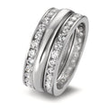 Set di anelli Oro bianco 750/18 carati Zirconia
