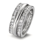 Set di anelli Oro bianco 750/18 carati Zirconia