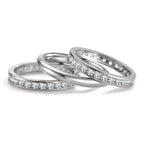 Set di anelli Oro bianco 750/18 carati Zirconia