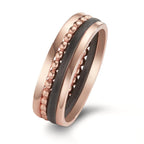 Set di anelli Oro rosso 585/14 kt, Carbonio