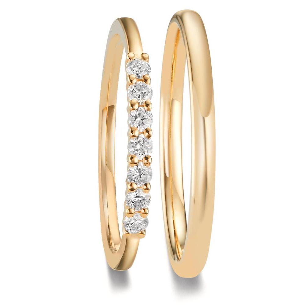 Anello del partner Oro giallo 750/18 carati