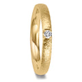 Anello del partner Oro giallo 750/18 carati Diamante 0.09 ct, w-vsi