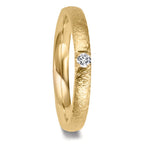 Anello del partner Oro giallo 750/18 carati Diamante 0.09 ct, w-vsi