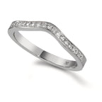 Anelli di memoria Oro bianco 750/18 carati Diamante 0.095 ct, 19 pietra, tw-vsi