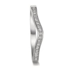 Anelli di memoria Oro bianco 750/18 carati Diamante 0.095 ct, 19 pietra, tw-vsi