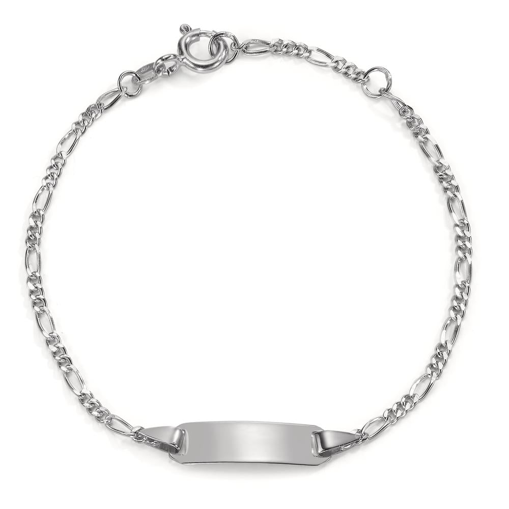 Bracciale con incisione Oro bianco 375/9K 14-16 cm