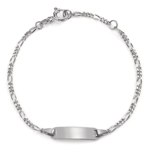 Bracciale con incisione Oro bianco 375/9K 14-16 cm