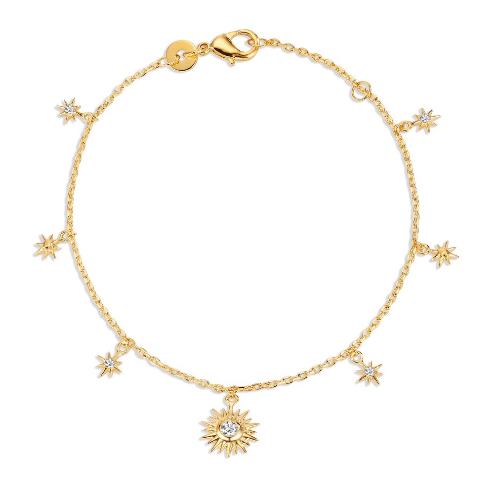 Bracciale Bronzo Zirconia 7 pietra Stella 16-18 cm