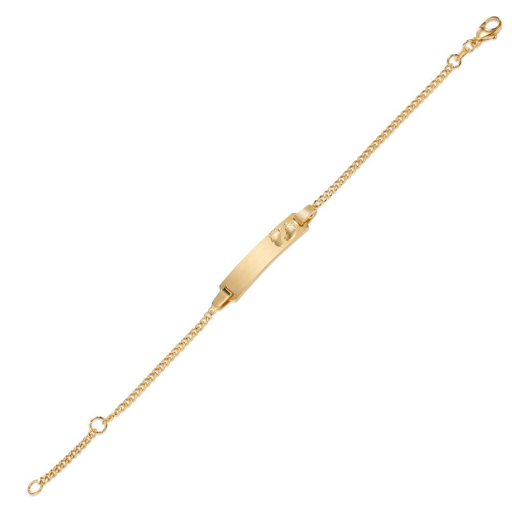 Bracciale con incisione Oro giallo 375/9K Piedi 12-14 cm