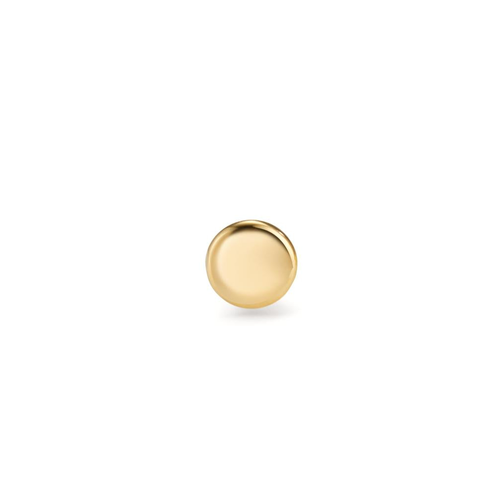 Orecchini a bottone 1 pz Oro giallo 750/18 carati Ø4 mm