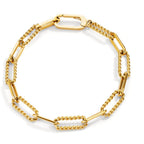 Bracciale Acciaio inossidabile giallo rivestimento IP
