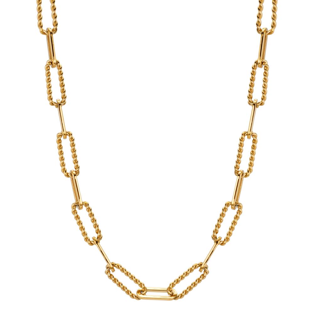 Collana Acciaio inossidabile giallo rivestimento IP 45 cm
