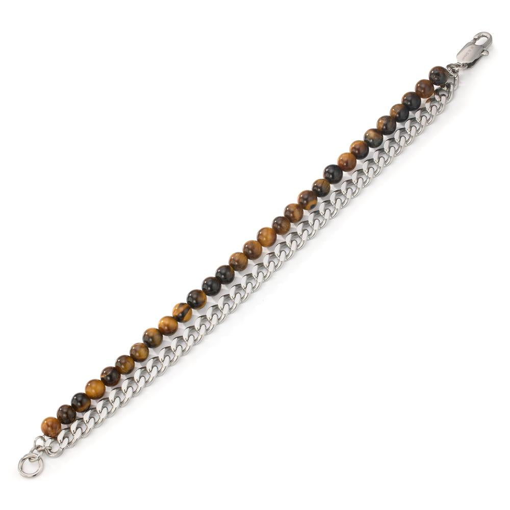 Bracciale Acciaio inossidabile Occhio di tigre 21 cm