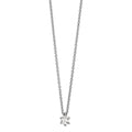 Collana Oro bianco 750/18 carati Diamante 0.15 ct, w-si 40-42 cm