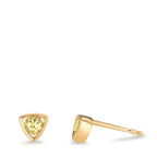 Orecchini a bottone Oro giallo 585/14 kt Peridoto 0.24 ct, 2 pietra Ø4.5 mm