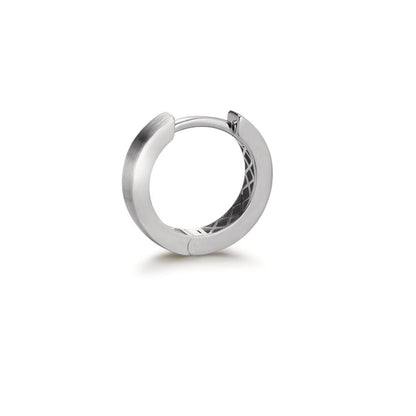 Orecchino circolare 1 pz Oro bianco 375/9K