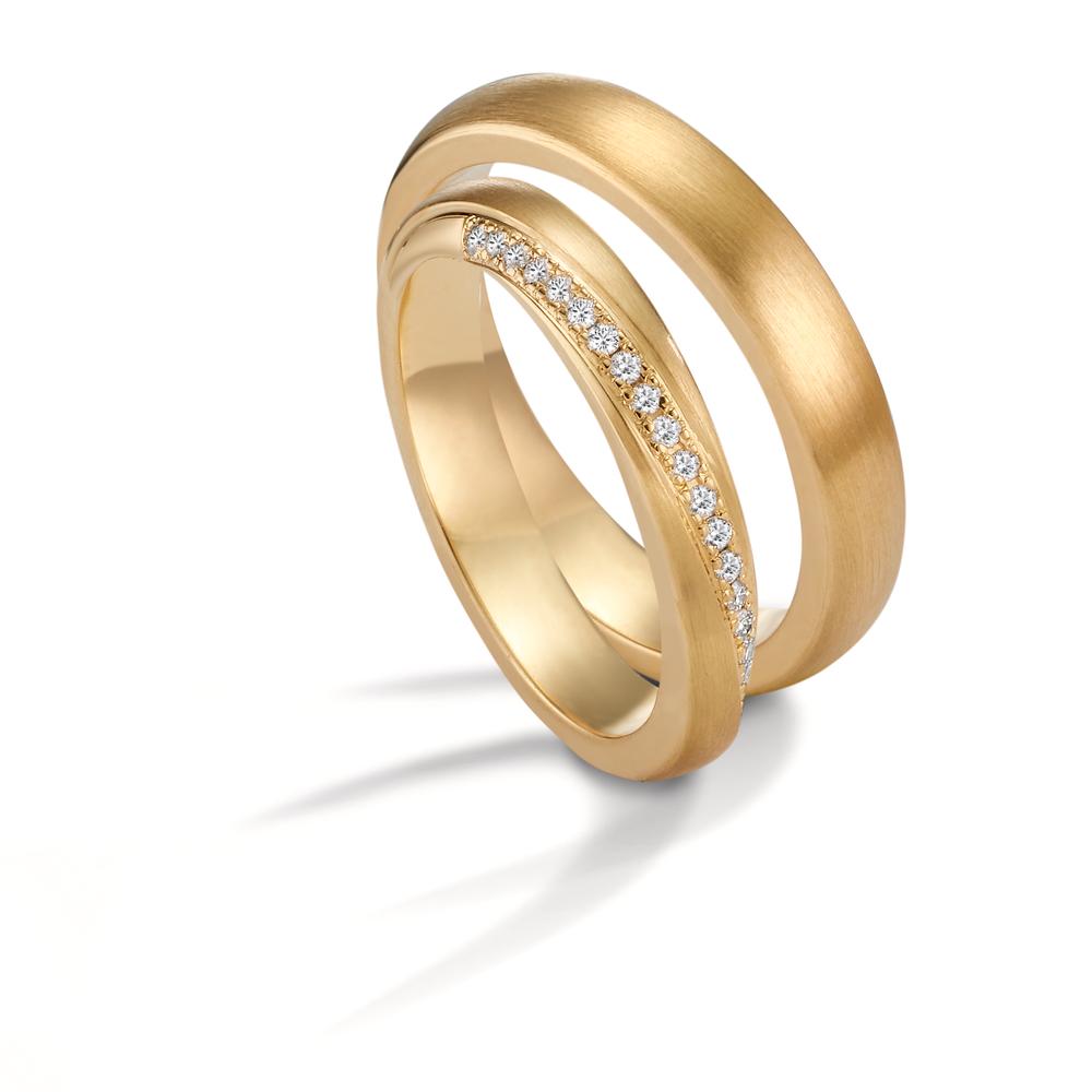 Anello del partner Oro giallo 750/18 carati