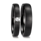 Anello del partner Zirconio Diamante 0.09 ct, w-si