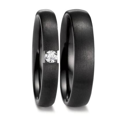Anello del partner Zirconio Diamante 0.09 ct, w-si