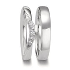 Anello del partner Oro bianco 750/18 carati