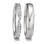 Anello del partner Oro bianco 750/18 carati