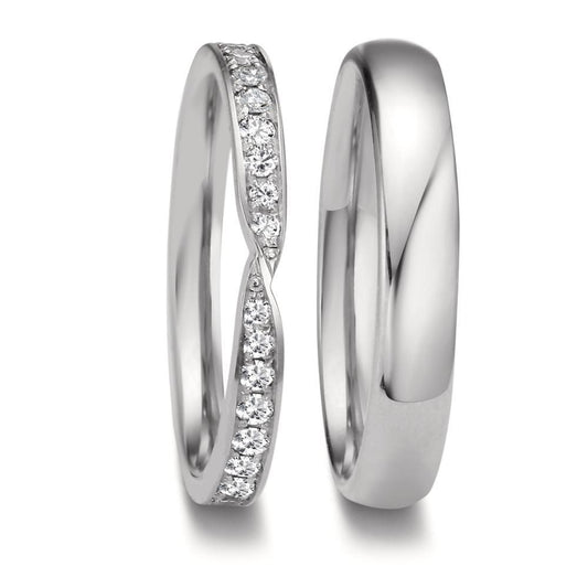 Anello del partner Oro bianco 750/18 carati