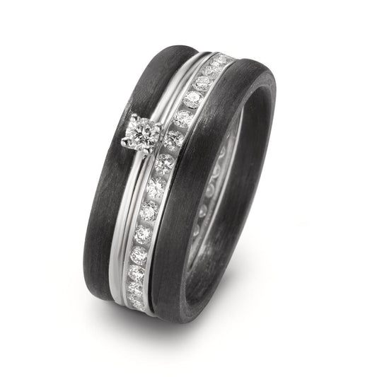 Set di anelli Diamante 0.50 ct, 42 pietra