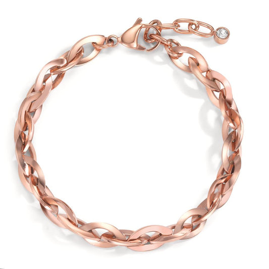 Bracciale Acciaio inossidabile rosa rivestimento IP 21-23 cm