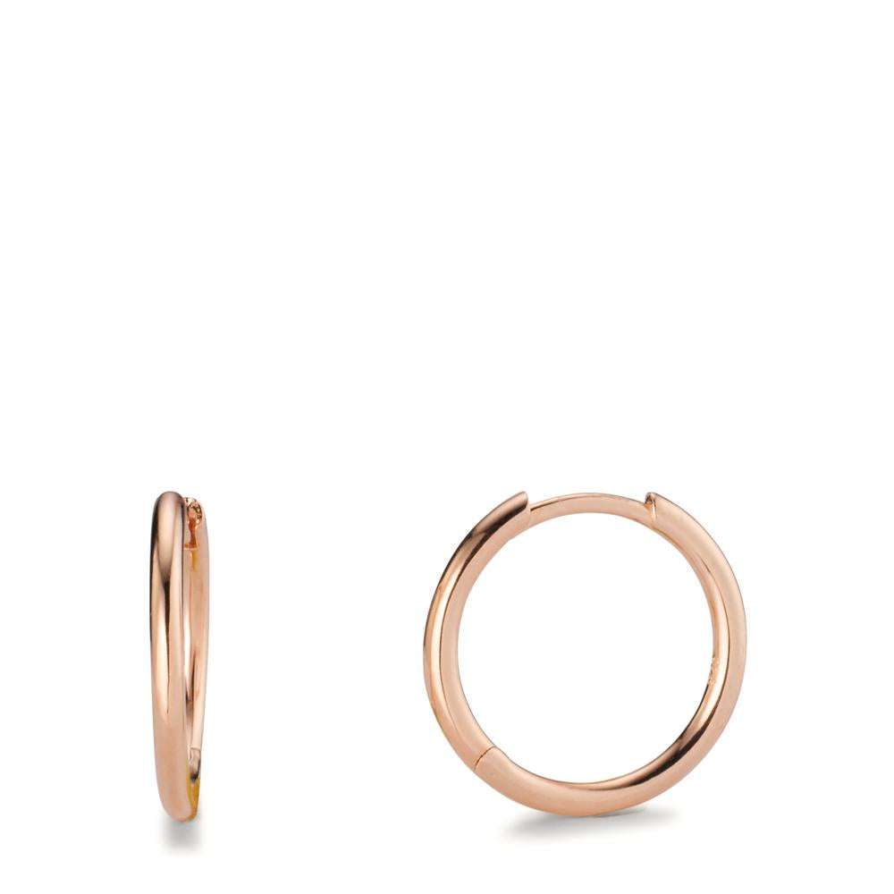 Orecchini circolari Argento rosa dorato