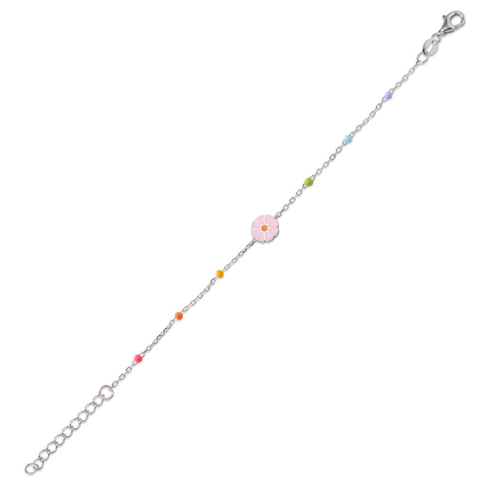 Bracciale Argento rodiato Fiore 16-19 cm