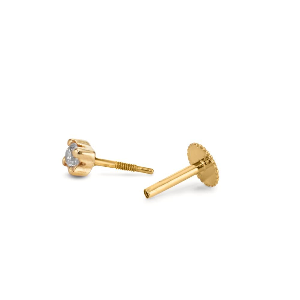 Piercing Oro giallo 375/9K Zirconia Ø2 mm