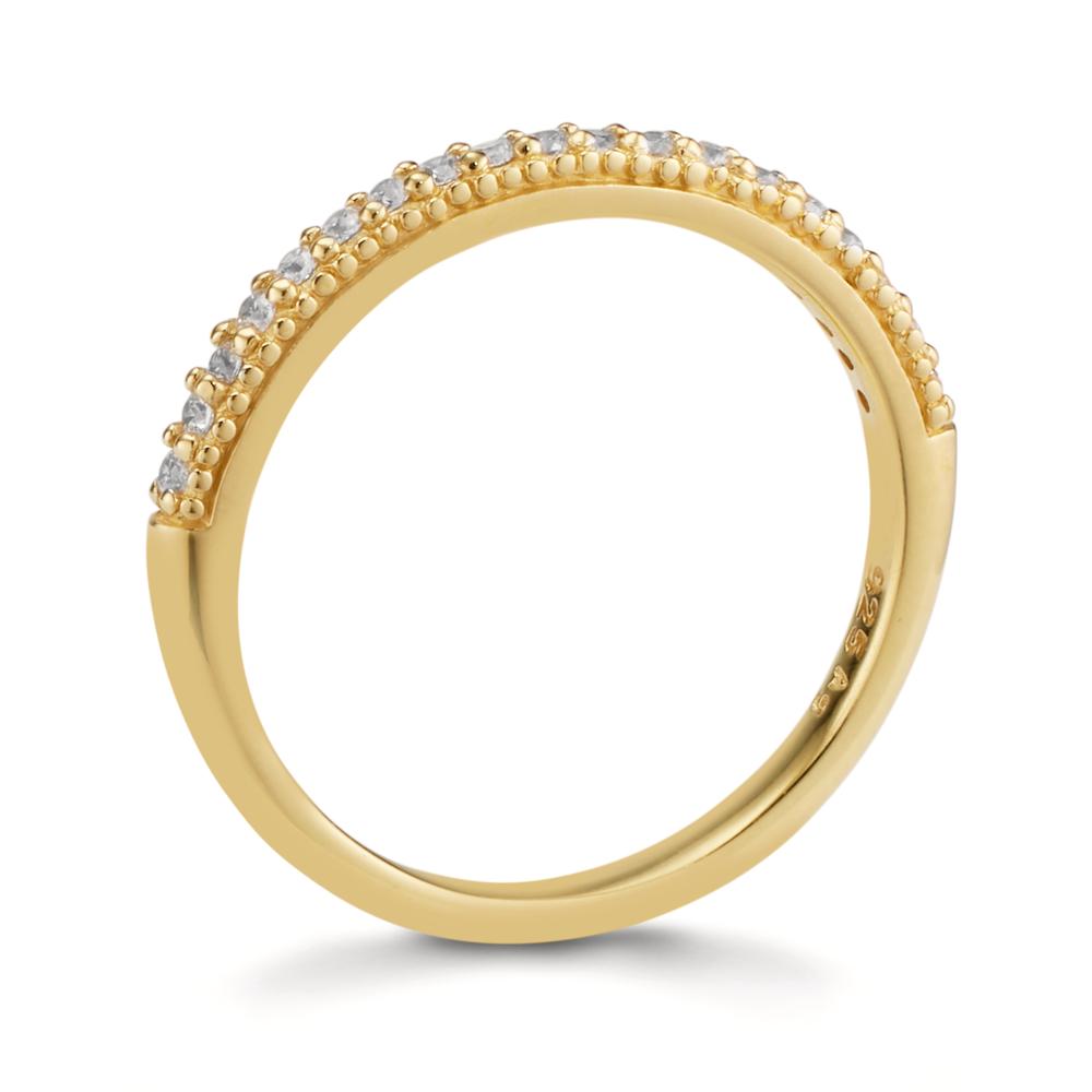 Anelli di memoria Argento Zirconia giallo dorato