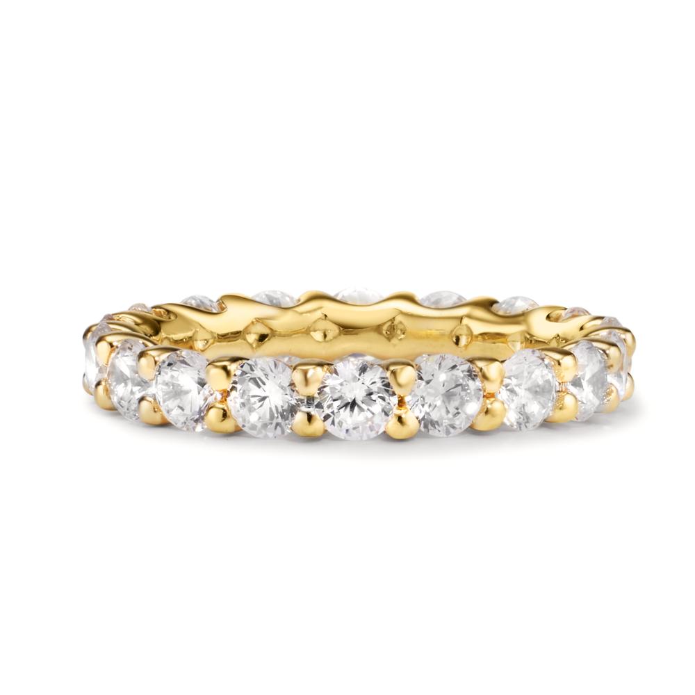 Anelli di memoria Argento Zirconia giallo dorato