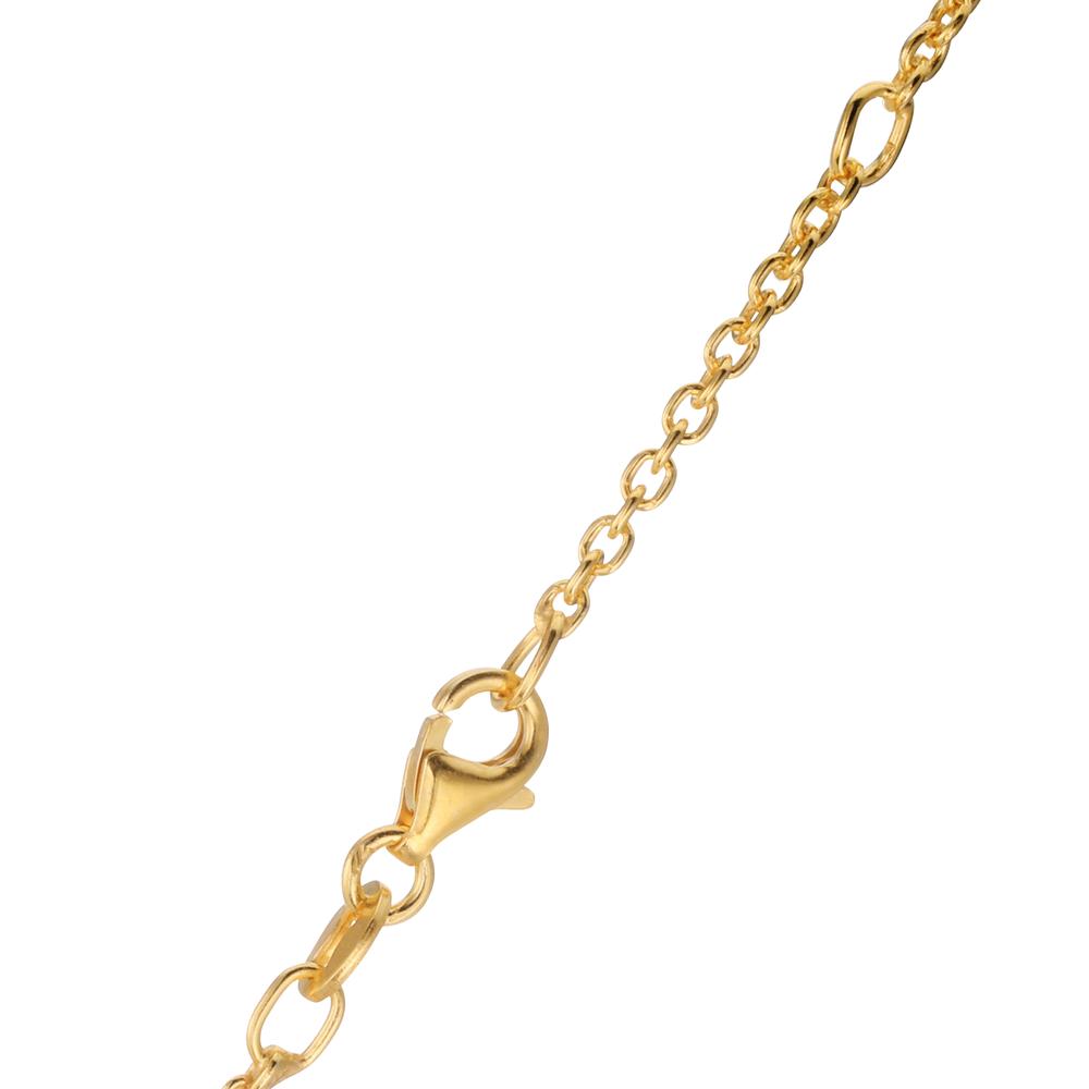 Catena con ciondolo Argento giallo dorato 36-38 cm