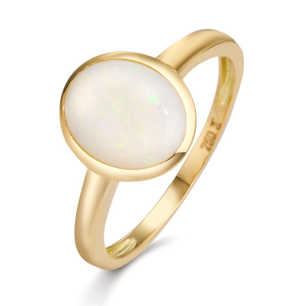 Anello Oro giallo 750/18 carati Opale