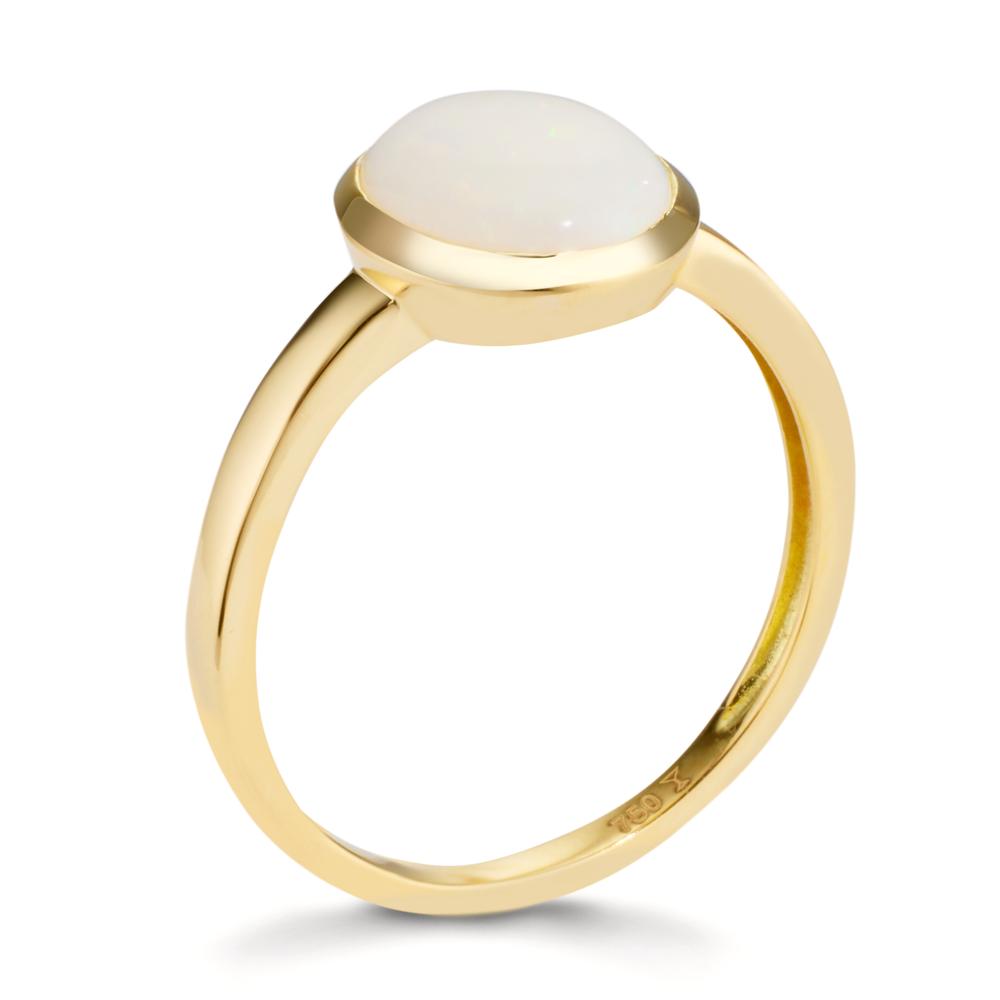 Anello Oro giallo 750/18 carati Opale