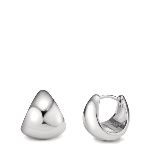 Orecchini circolari Argento rodiato