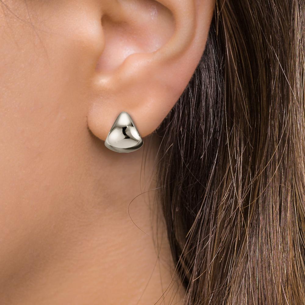 Orecchini circolari Argento rodiato