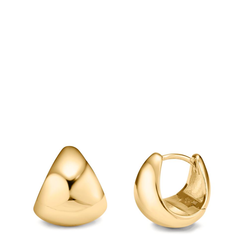 Orecchini circolari Argento giallo dorato