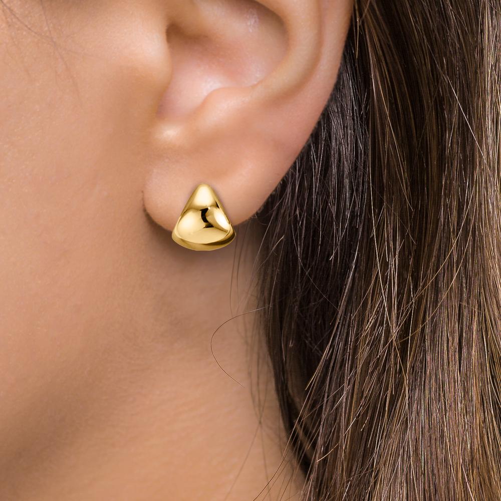 Orecchini circolari Argento giallo dorato