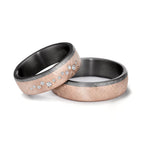 Anello del partner 999 Tantalio, Oro rosa 585/14 kt