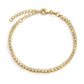 Bracciale Argento Zirconia dorato