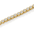 Bracciale Argento Zirconia dorato