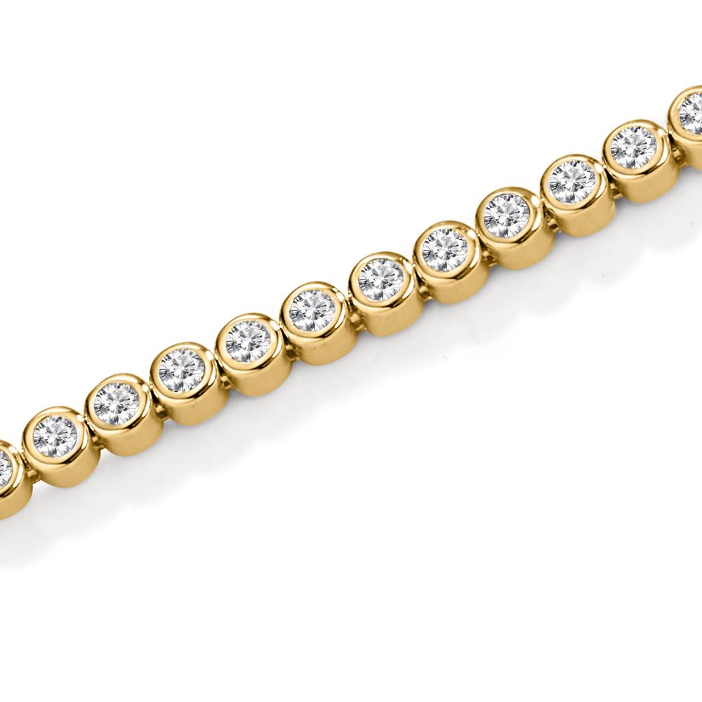 Bracciale Argento Zirconia dorato