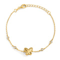 Bracciale Argento Zirconia dorato Farfalla