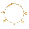 Bracciale Argento Zirconia giallo dorato