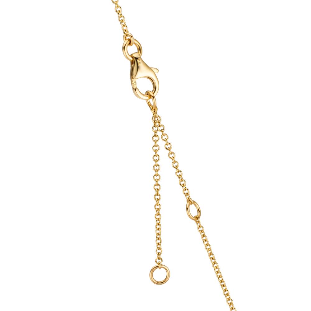 Collana Oro giallo 750/18 carati Citrino 0.20 ct, 2 pietra, Ametista verde, 0.30 ct, 4 pietra, Peridoto 0.13 ct, 2 pietra, Topazio 0.43 ct, 3 pietra, Quarzo 0.12 ct, 2 pietra 40-45 cm
